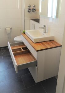 Design-Waschtisch weiß Eiche