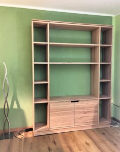 Design-Regal Buchekernholz