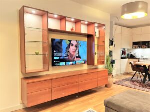 Design-Vitrinen TV-Möbel mit Sideboard und Licht